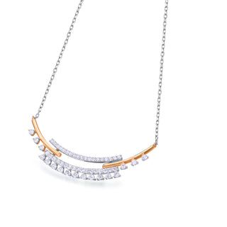 Collar Oro Blanco y Rosa